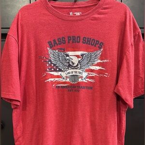 Vintage Bass Pro Shops‎ Red Graphic T-Shirt